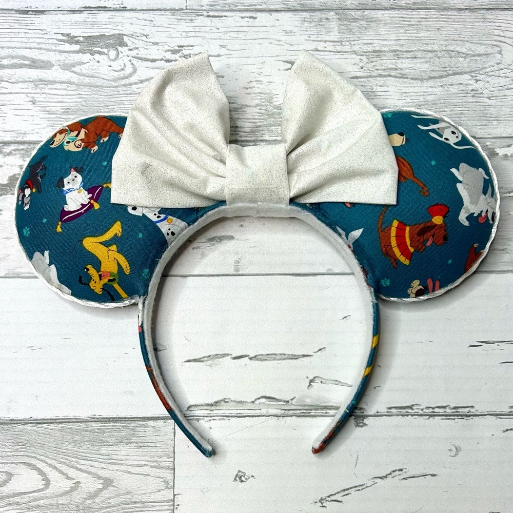 Blue and White Character Headband